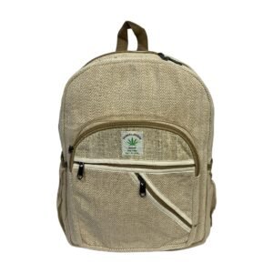 Handcrafted Himalayan Hemp Backpack – Natural Beige Minimalist Design