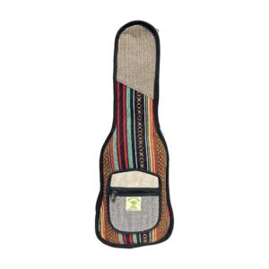Handcrafted Himalayan Hemp & Cotton Ukulele Case – Multicolor Woven