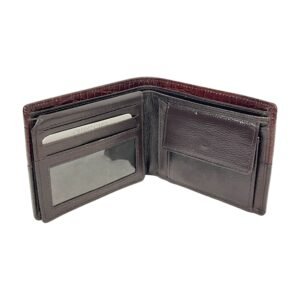 Men’s Genuine Leather Wallet – Dark Brown Bifold
