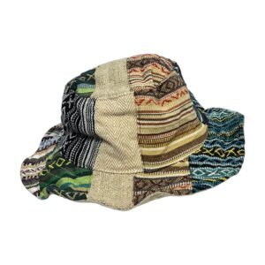 Patchwork Hemp Bucket Hat